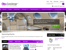 Tablet Screenshot of city-concierge.co.uk